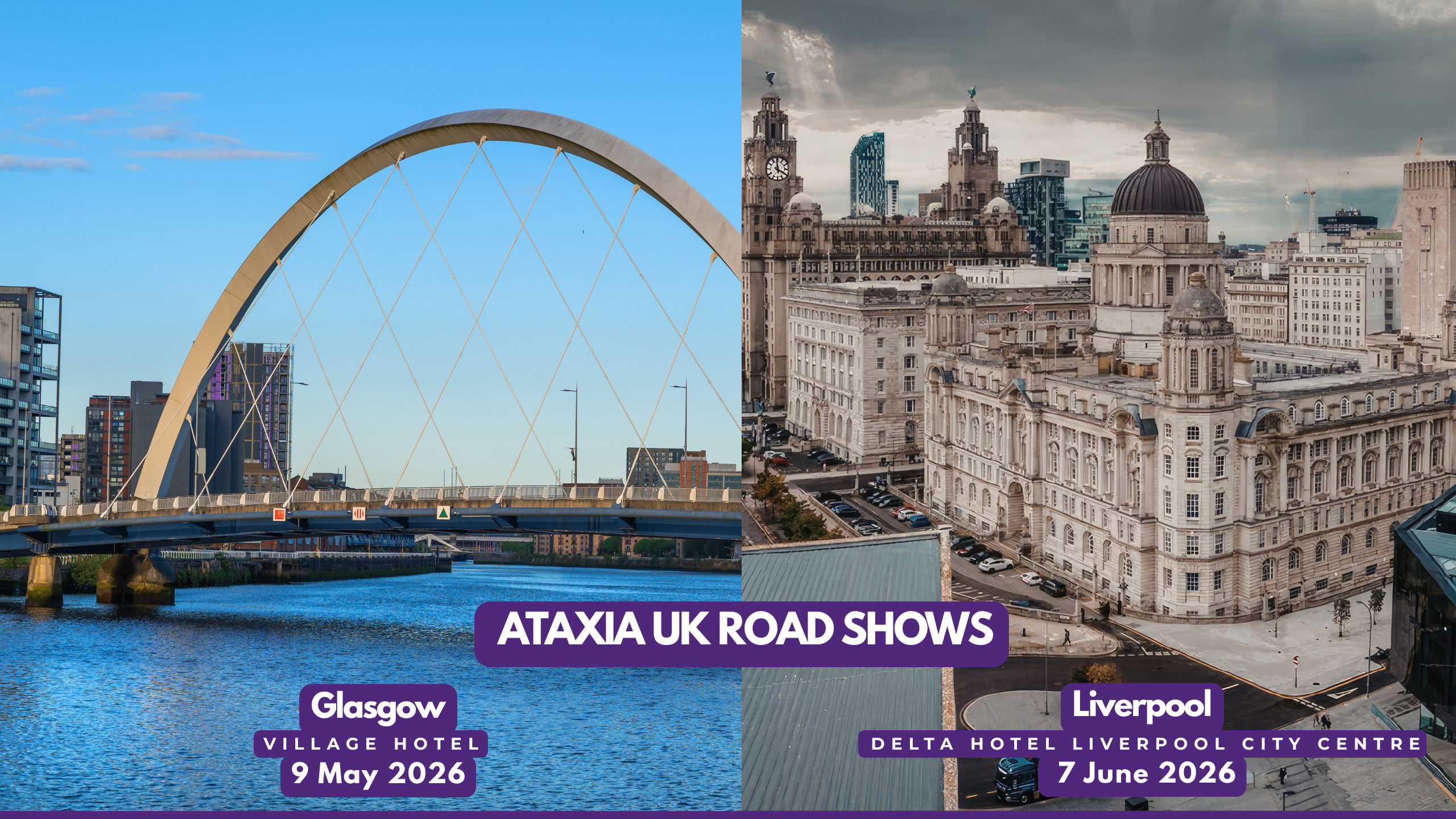 Glasgow Ataxia Roadshow Banner 9 May 2006 – Village Hotel, Glasgow